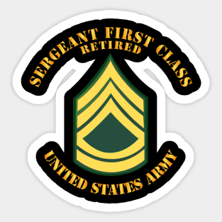 POCKET - Sergeant First Class - Retired Sticker